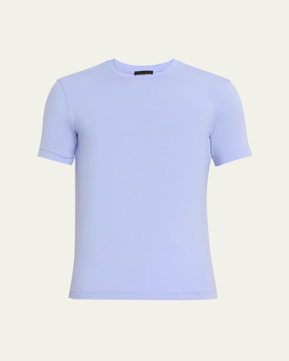 Giorgio Armani Men 's Solid Viscose Stretch Jersey T-Shirt