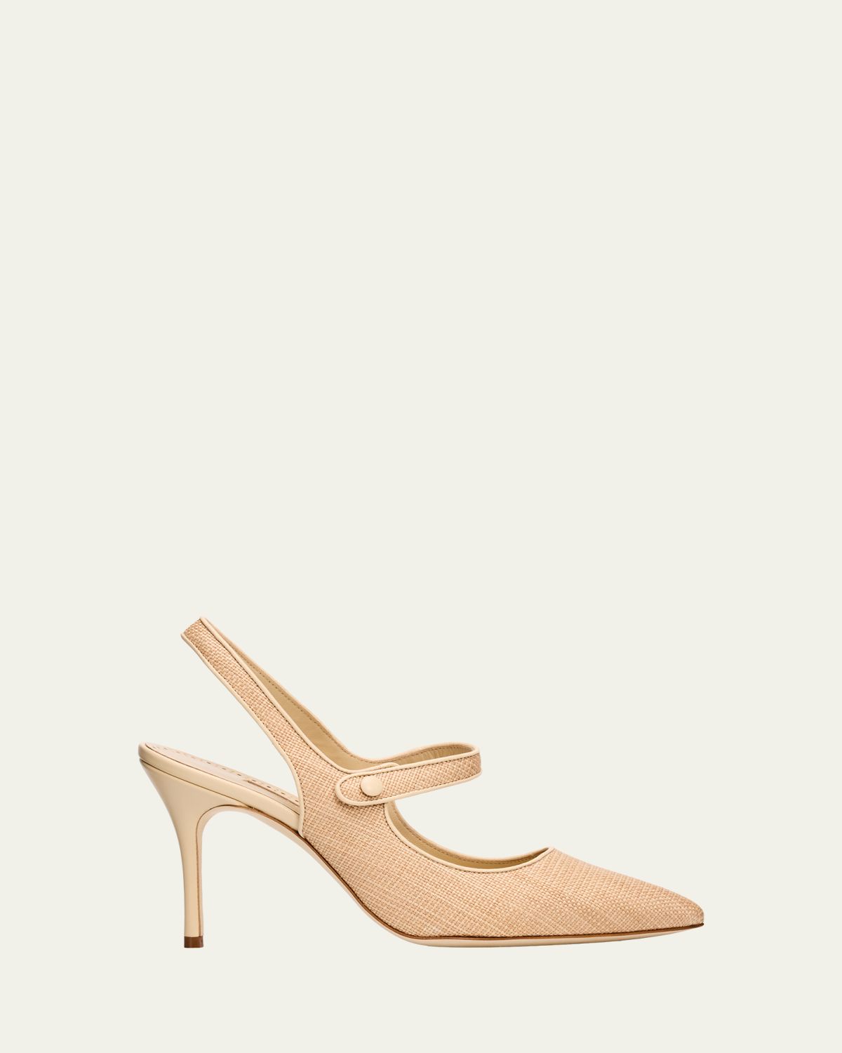 Manolo Blahnik 50mm Camparisli Mary Jane Slingback Pumps