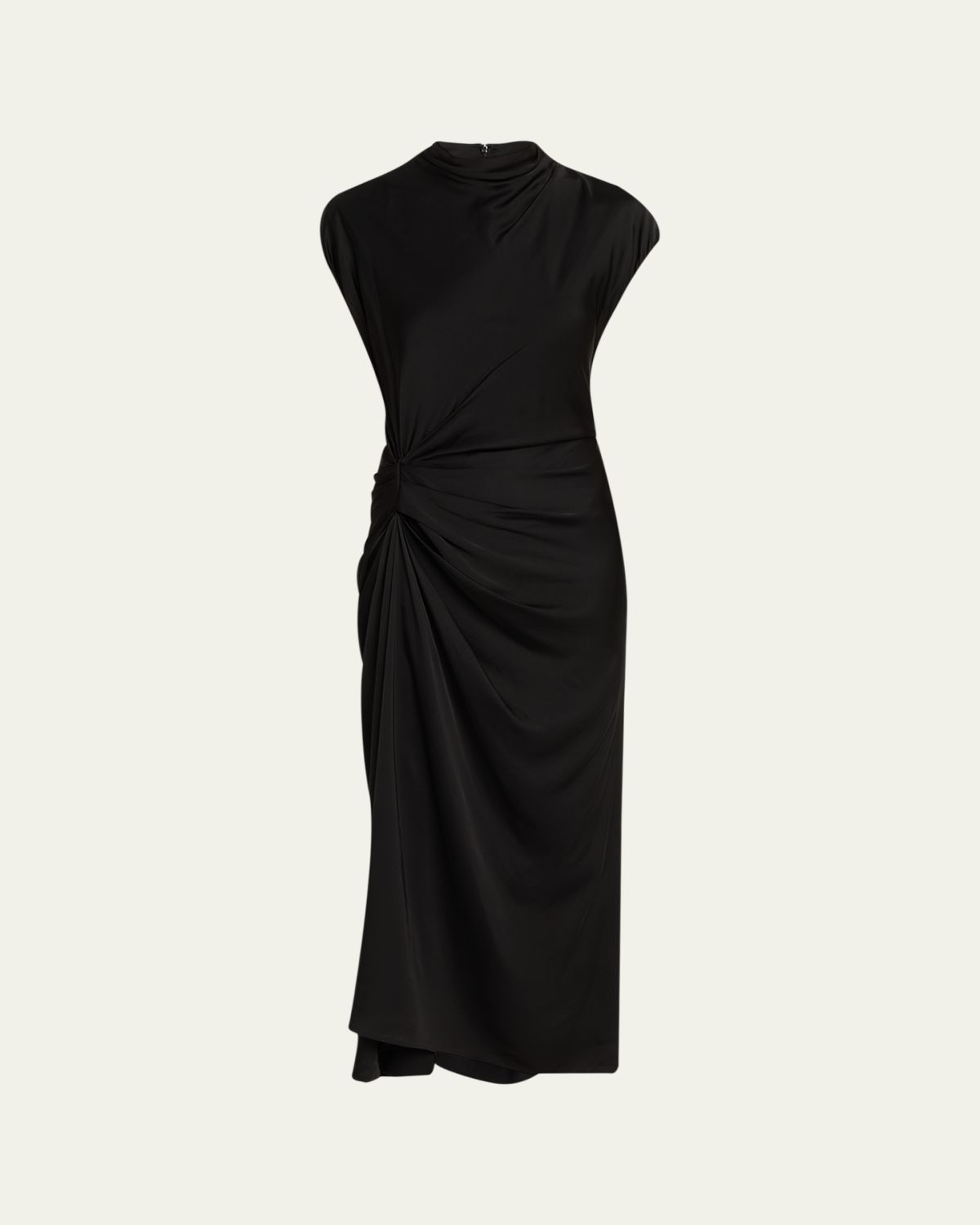 A.L.C. Alma Draped Satin Viscose Dress