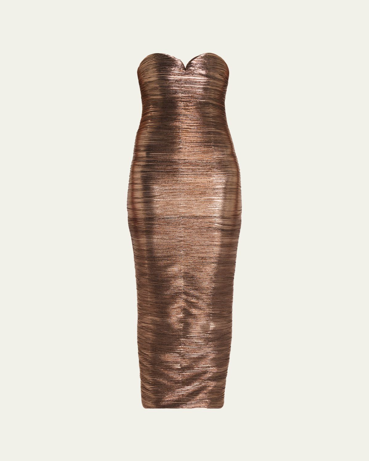 Retrofete Calypsa Strapless Lamé Midi Dress | Thumbnail 6 Retrofete Calypsa Strapless Lamé Midi Dress | Thumbnail 6