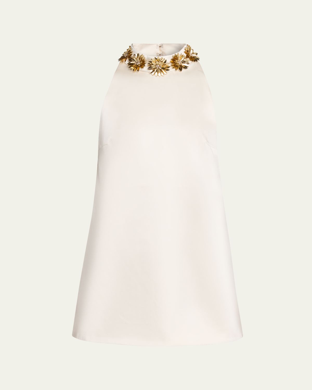 Retrofete Giacinta Embellished Satin Mini Dress