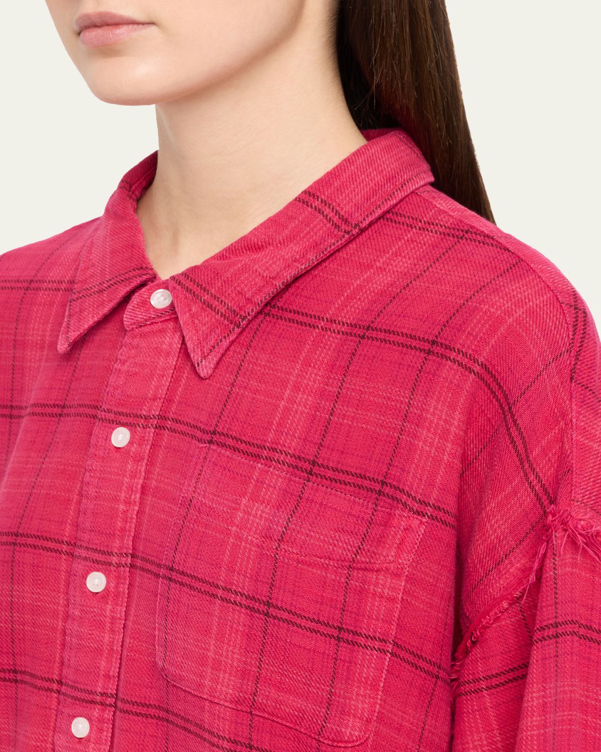 R13 Long-Sleeve Shredded Seam Shirt | Thumbnail 5