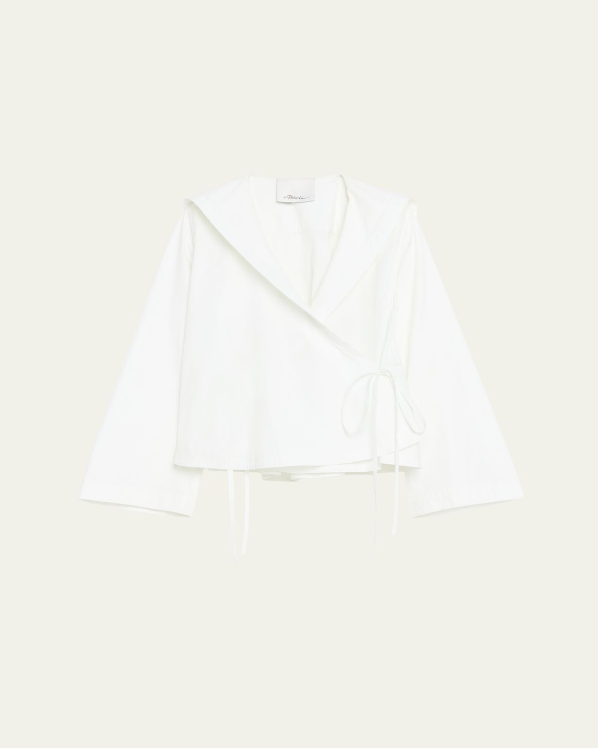3.1 Phillip Lim Long-Sleeve Sailor Wrap Blouse