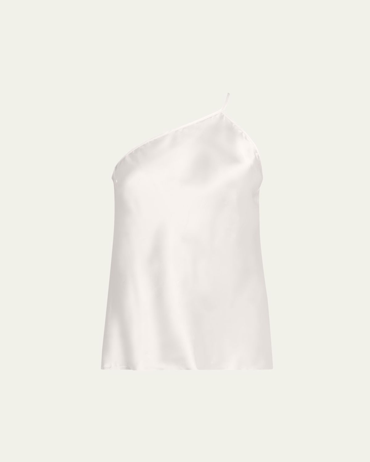 Rick Owens One-Shoulder Satin Slip Top