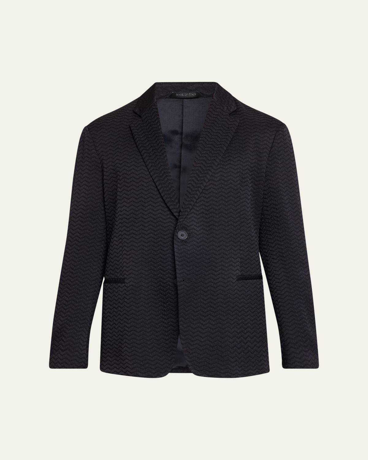 Giorgio Armani Men's Chevron Silk and Wool Sport Coat