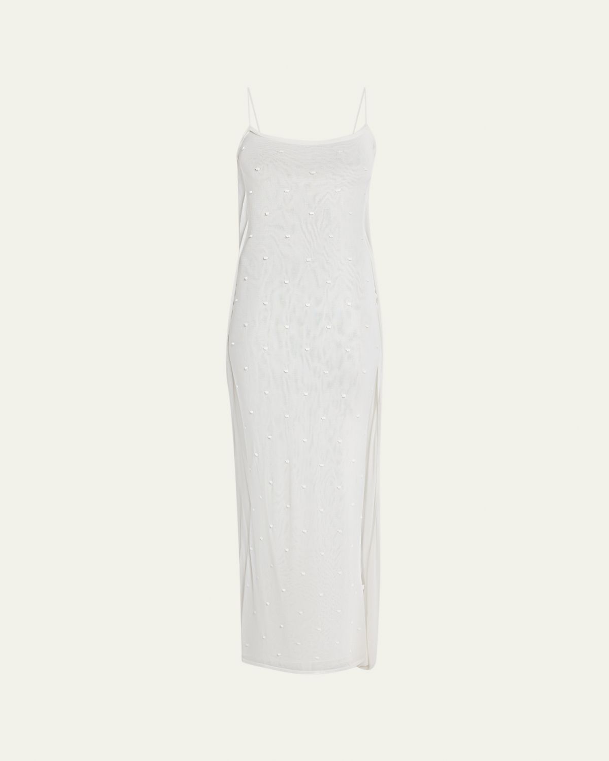 Jacquemus Embroidered Cowl-Back Maxi Dress - Women's Clothing