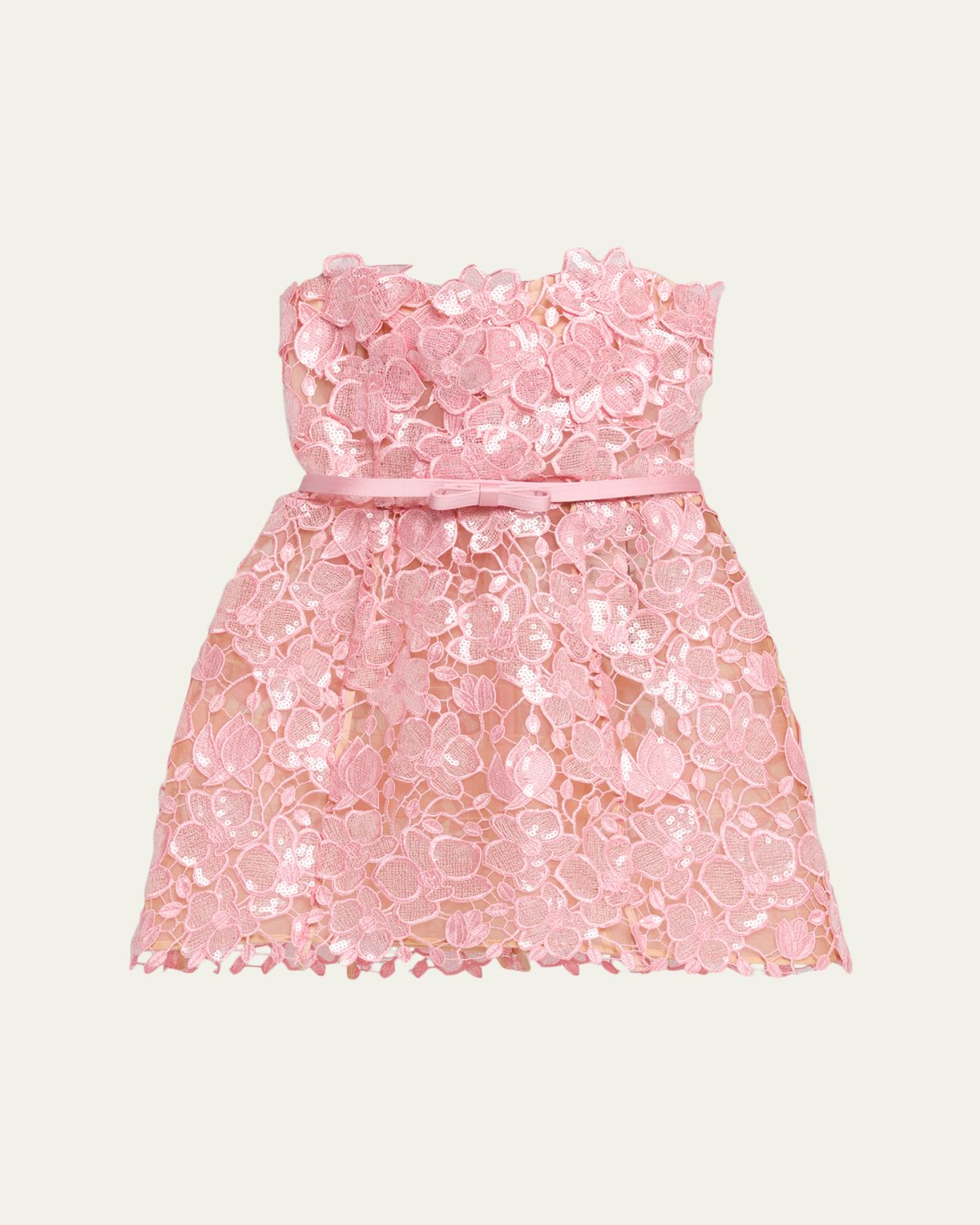 Retrofete Novalie Strapless Lace Dress