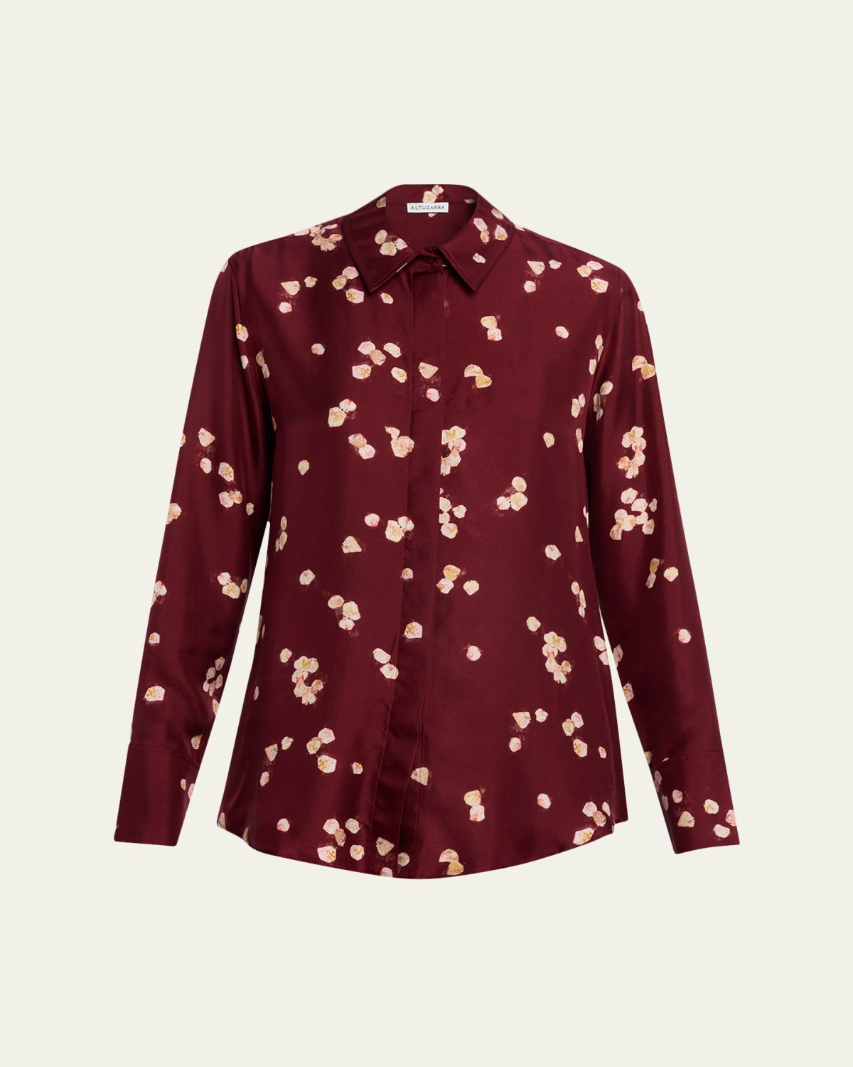 Altuzarra Chika Printed Silk Top