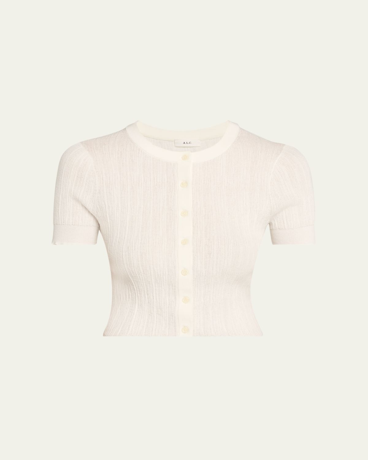 A.L.C. Lottie Textured Crop Cardigan