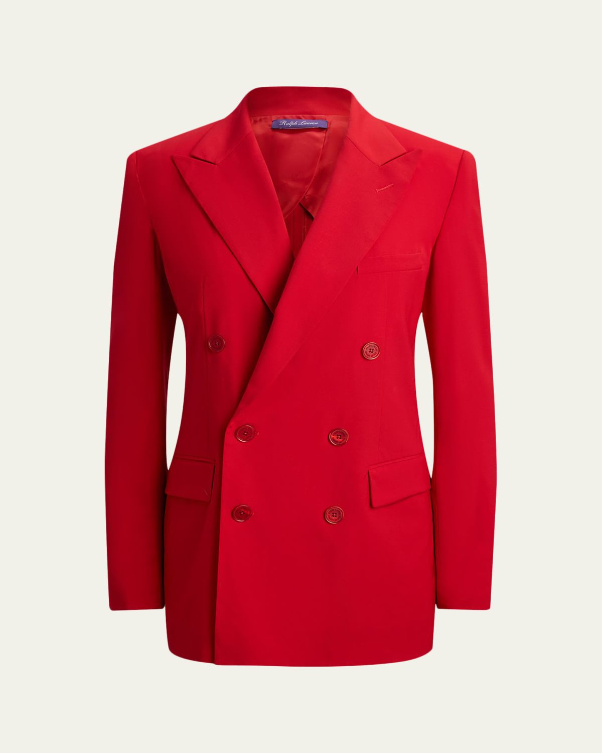 Ralph Lauren Collection Wool Crepe Double-Breasted Blazer