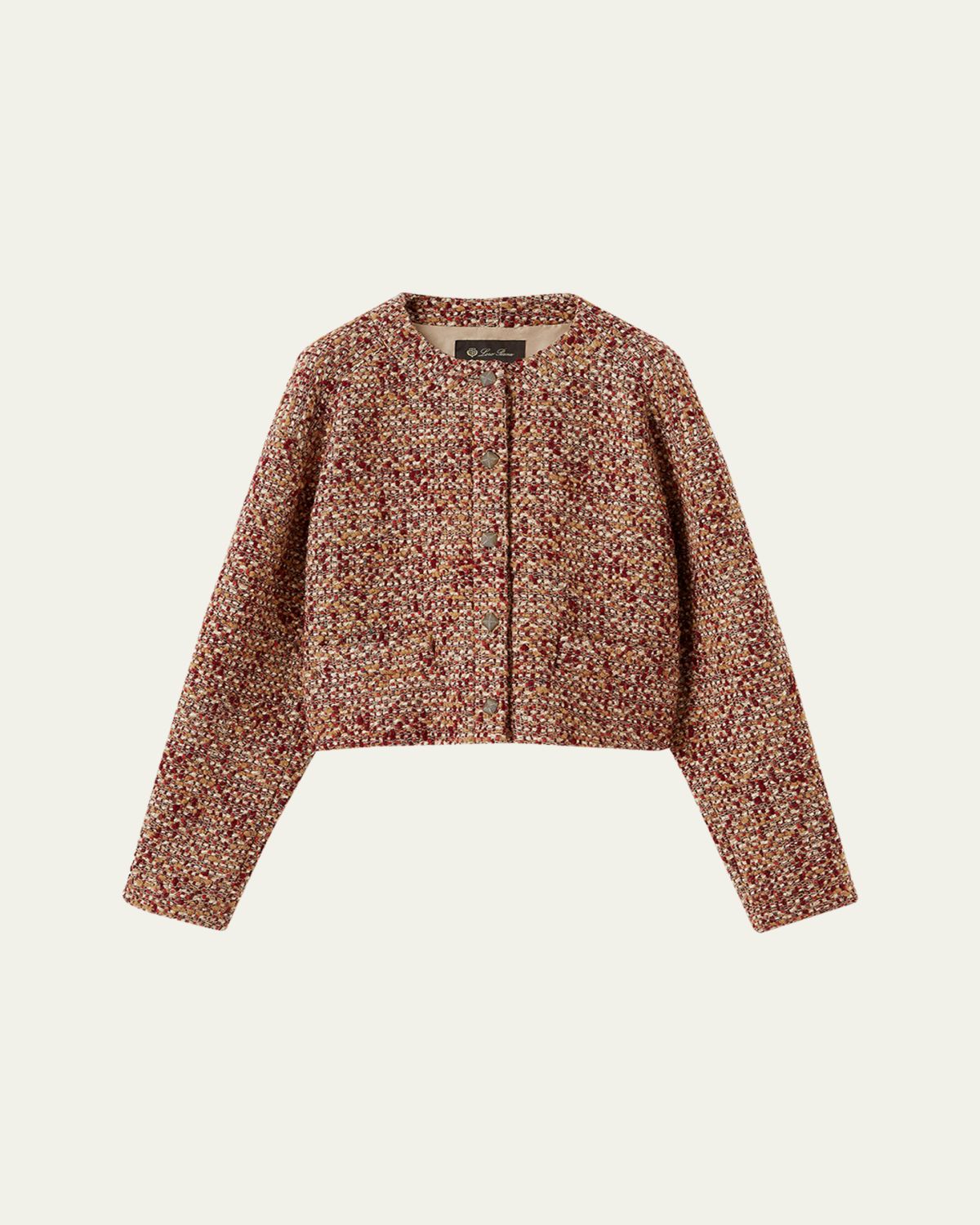 Loro Piana Geneva Single-Breasted Boucle Jacket