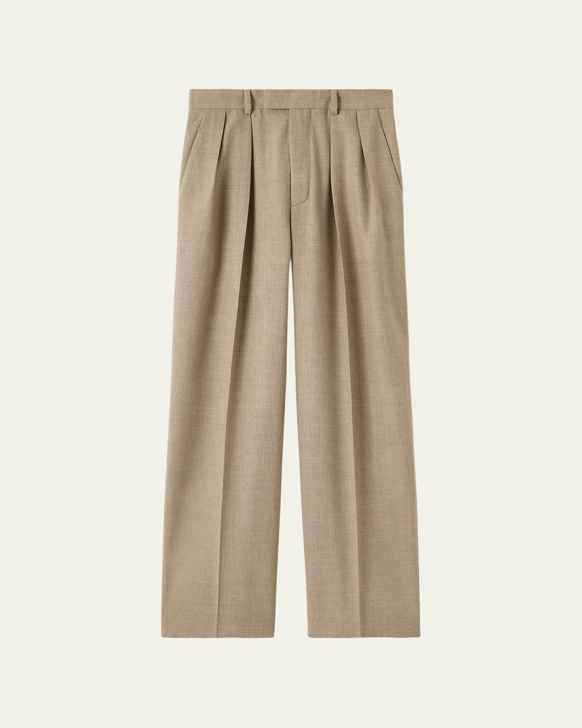 Loro Piana Rodger Pleated Wide-Leg Ankle Trousers | Thumbnail 6