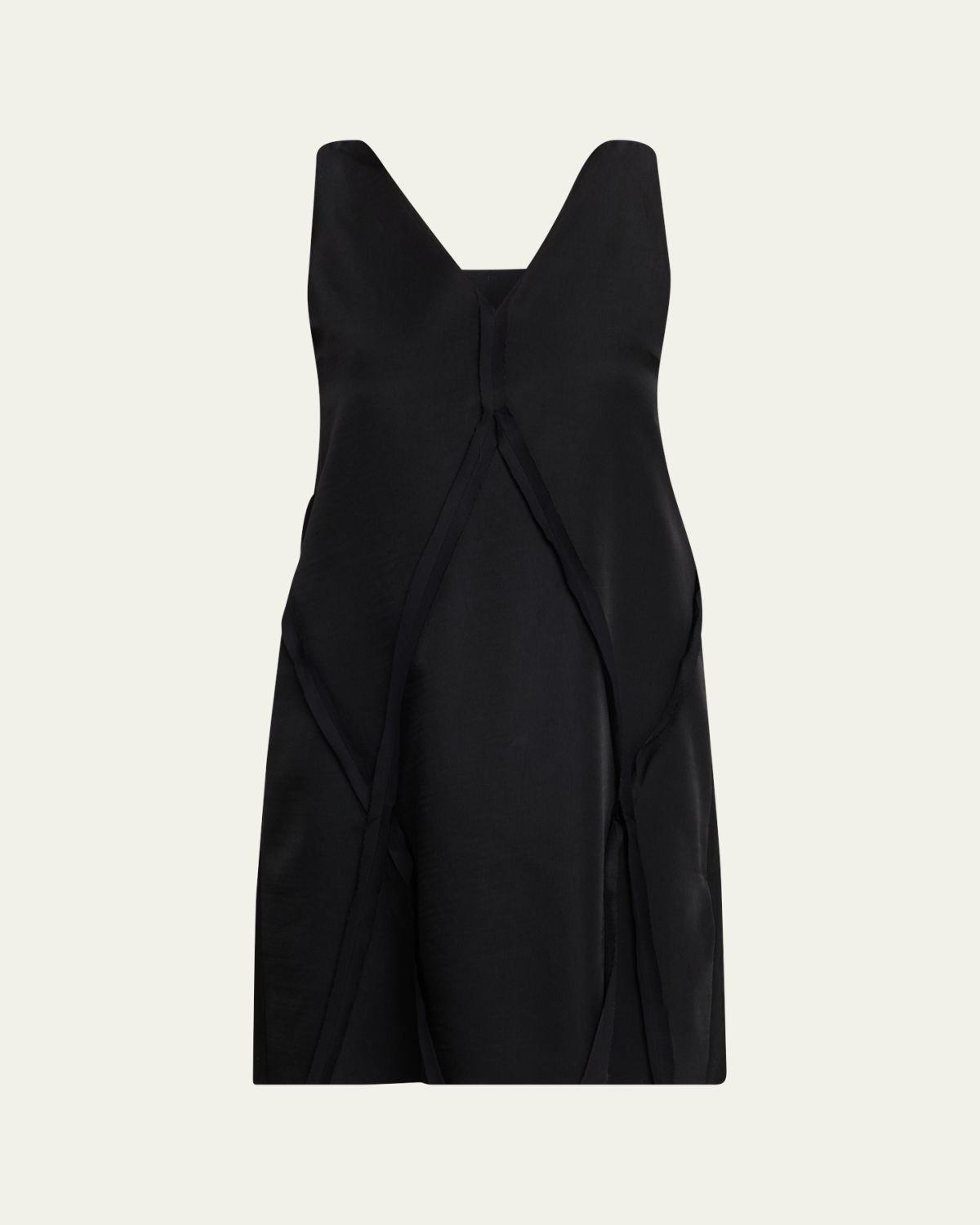 Maison Margiela Seamed Sleeveless V-Neck Mini Dress