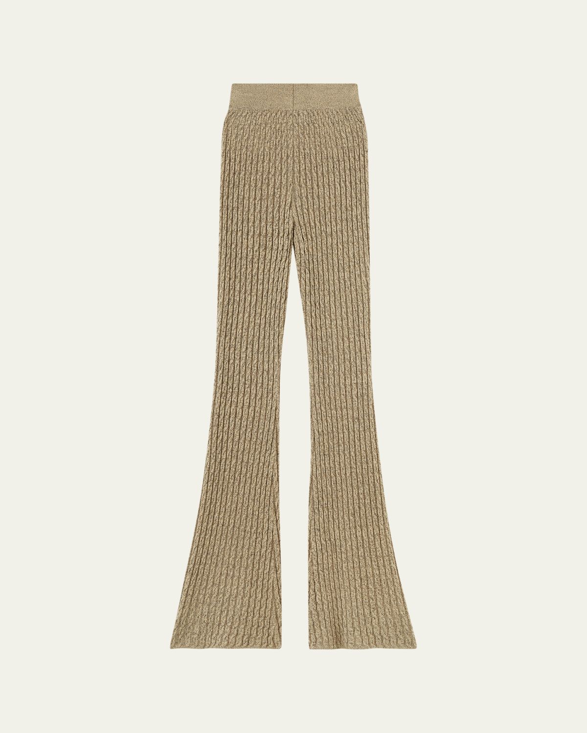 Loro Piana Bihar Cable-Knit Cashmere Trousers