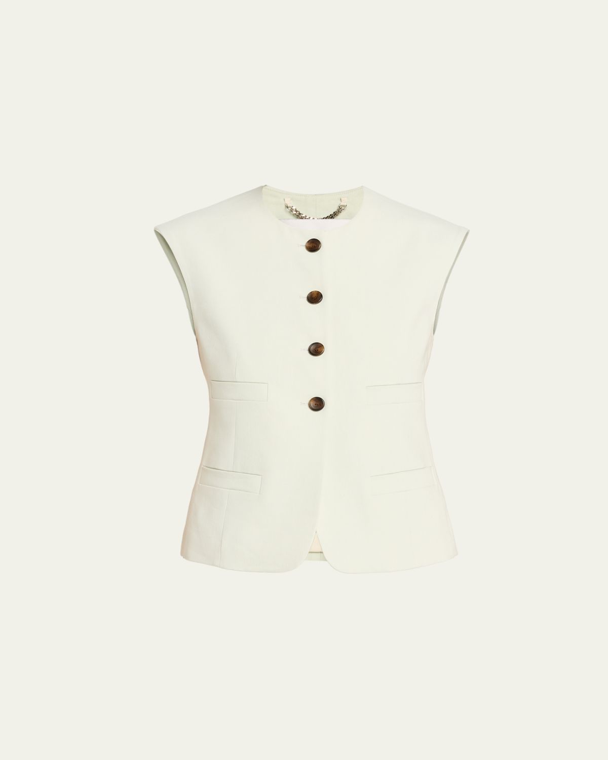 A.L.C. Georgie Linen-Blend Vest