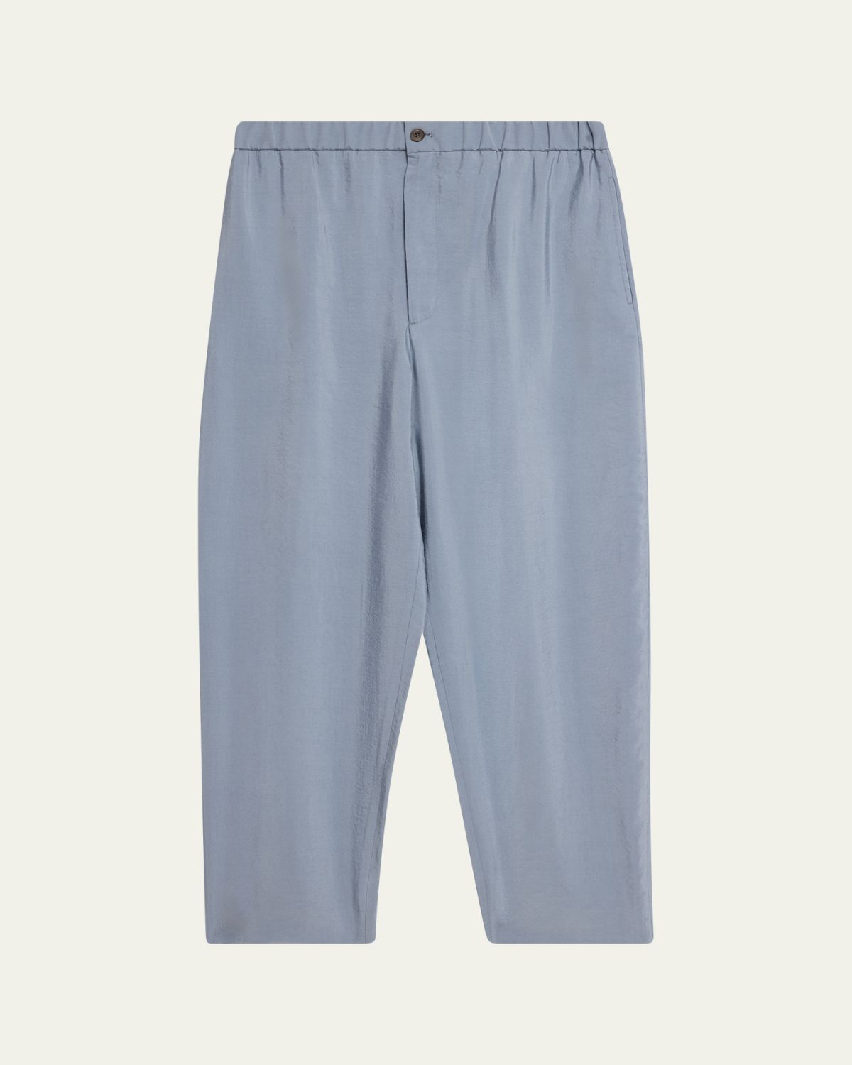 Giorgio Armani Men's Silk Wide-Leg Trousers