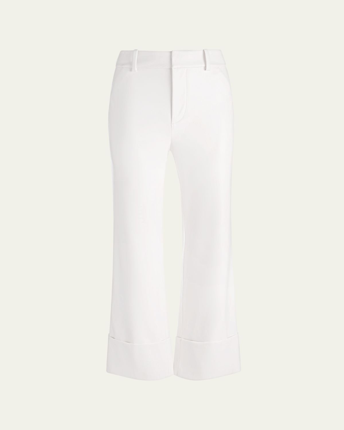 ALICE + OLIVIA Alexander Vegan Leather Cuffed Pants