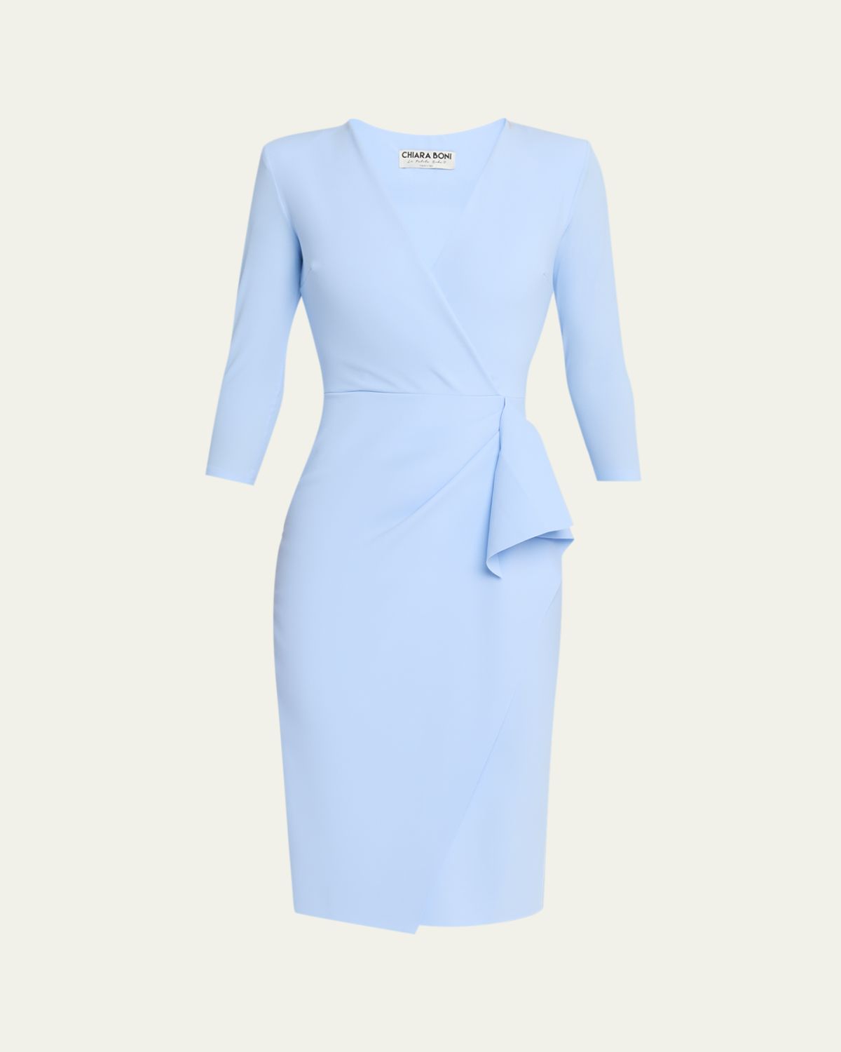 Chiara Boni La Petite Robe Zuhur Side-Ruffle Bodycon Midi Dress