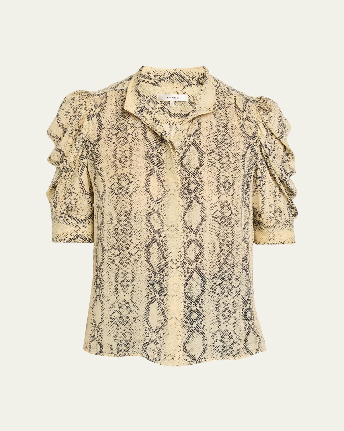 FRAME The Snake-Print Gillian Top