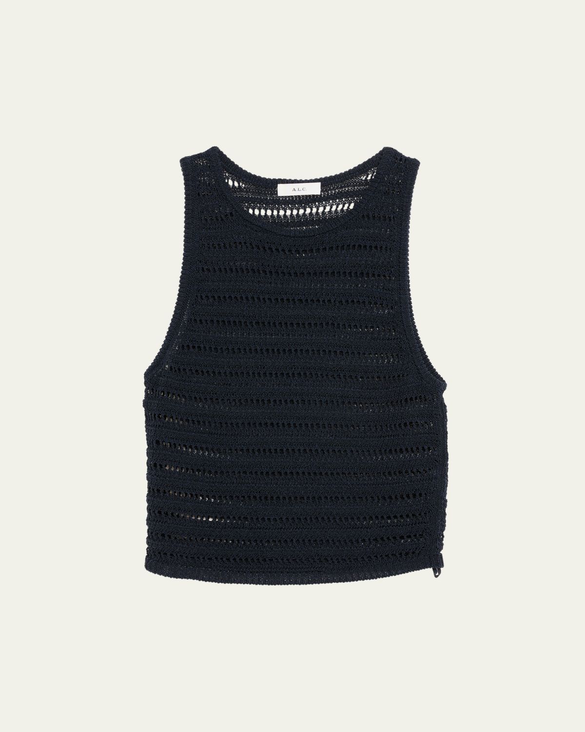 A.L.C. Gale Open Knit Sleeveless Crop Top
