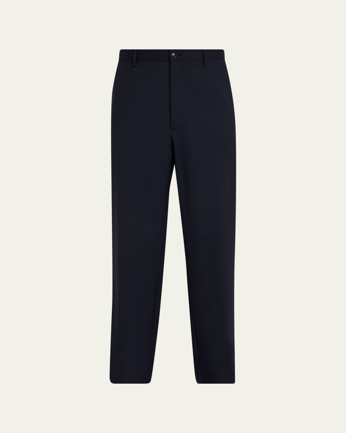Giorgio Armani Men's Virgin Wool Flat Front Trousers