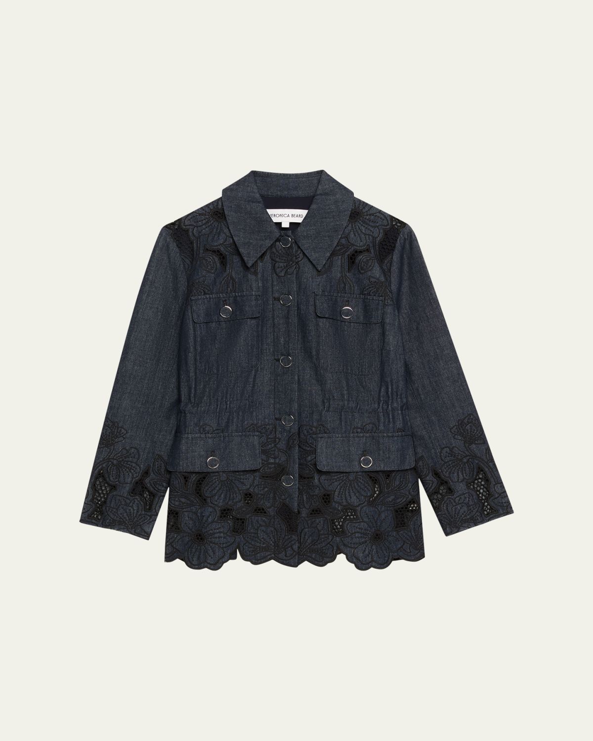 Veronica Beard Kiki Embroidered Chambray Jacket | Thumbnail 6 Veronica Beard Kiki Embroidered Chambray Jacket | Thumbnail 6