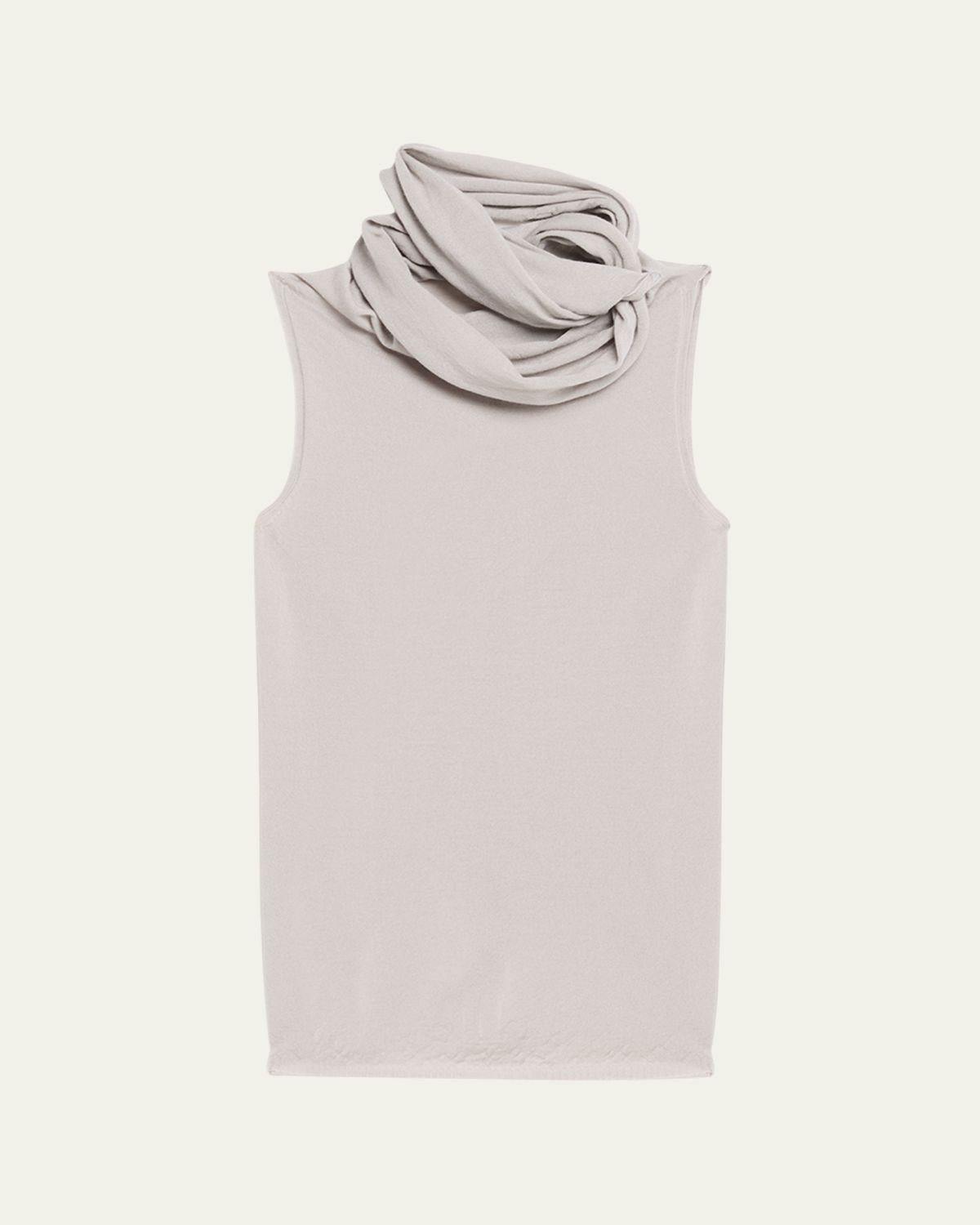 Rick Owens Twisted Cowl-Neck Sleeveless Top