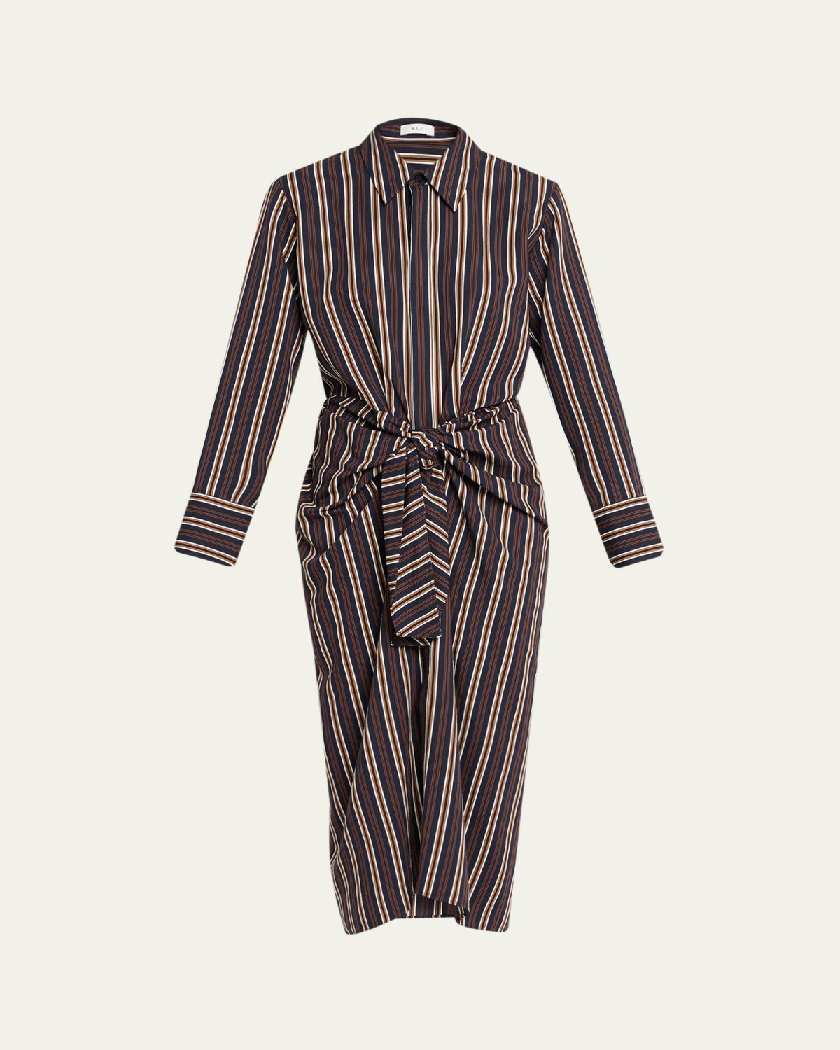 A.L.C. Mila Striped Midi Shirtdress