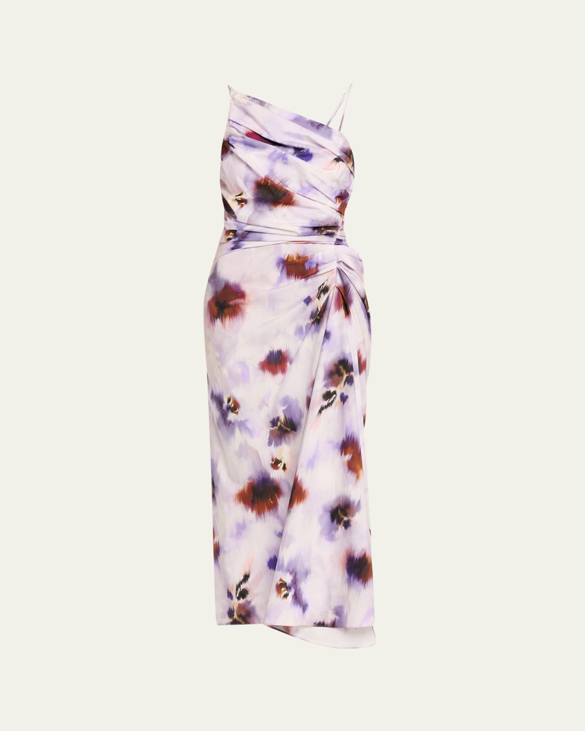 A.L.C. Juno Asymmetric Floral Midi Dress