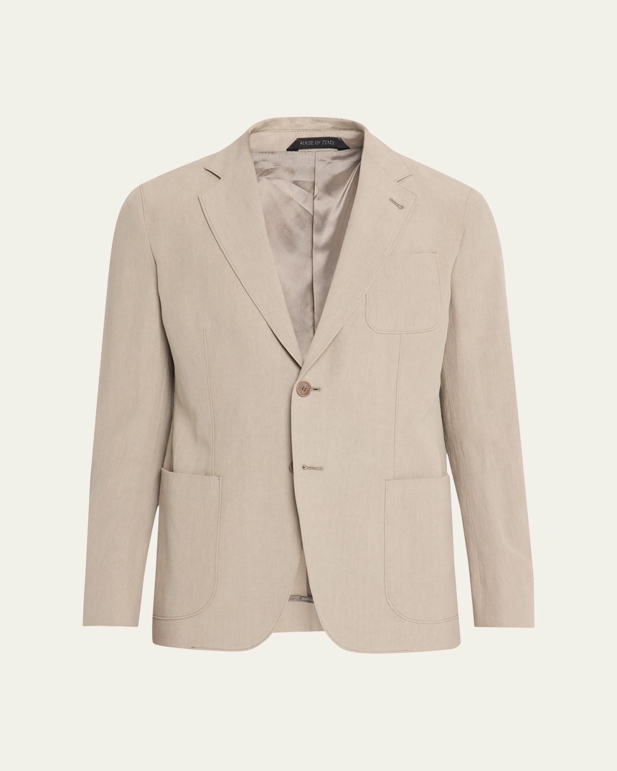 Giorgio Armani Linen Single-Breasted Jacket