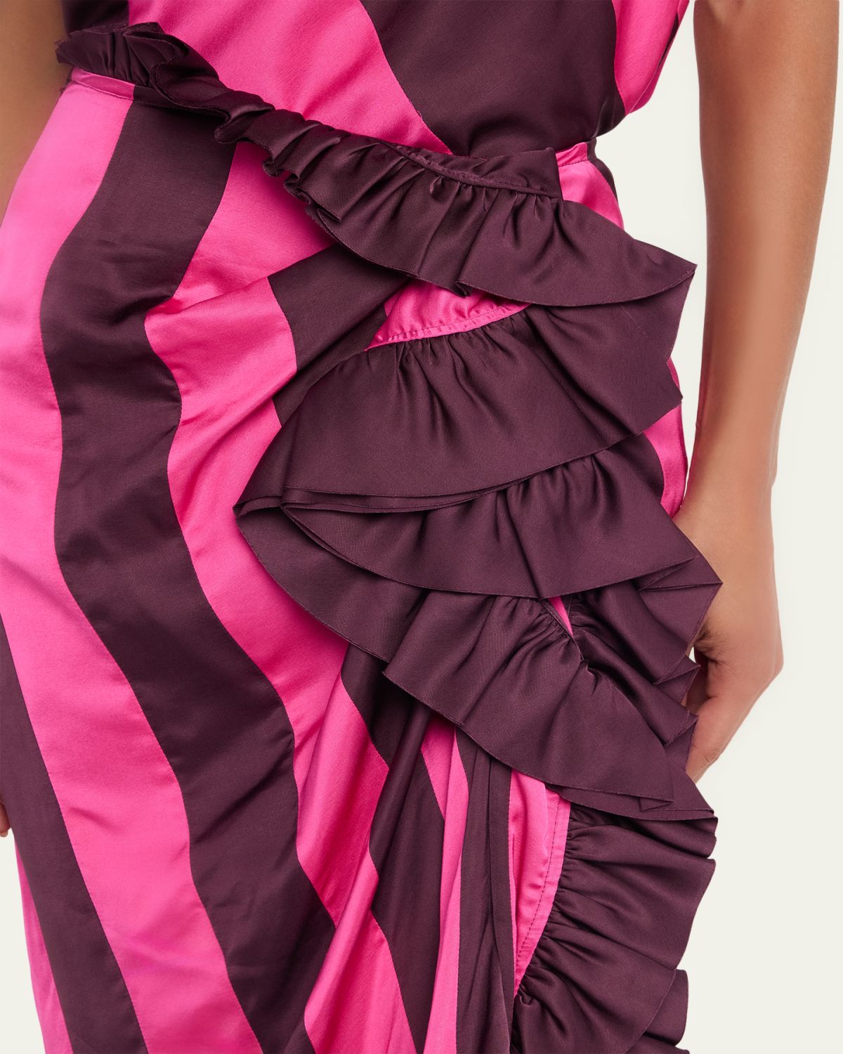 Dries Van Noten Sina Paneled Satin Ruffle Midi Skirt | Thumbnail 5 Dries Van Noten Sina Paneled Satin Ruffle Midi Skirt | Thumbnail 5