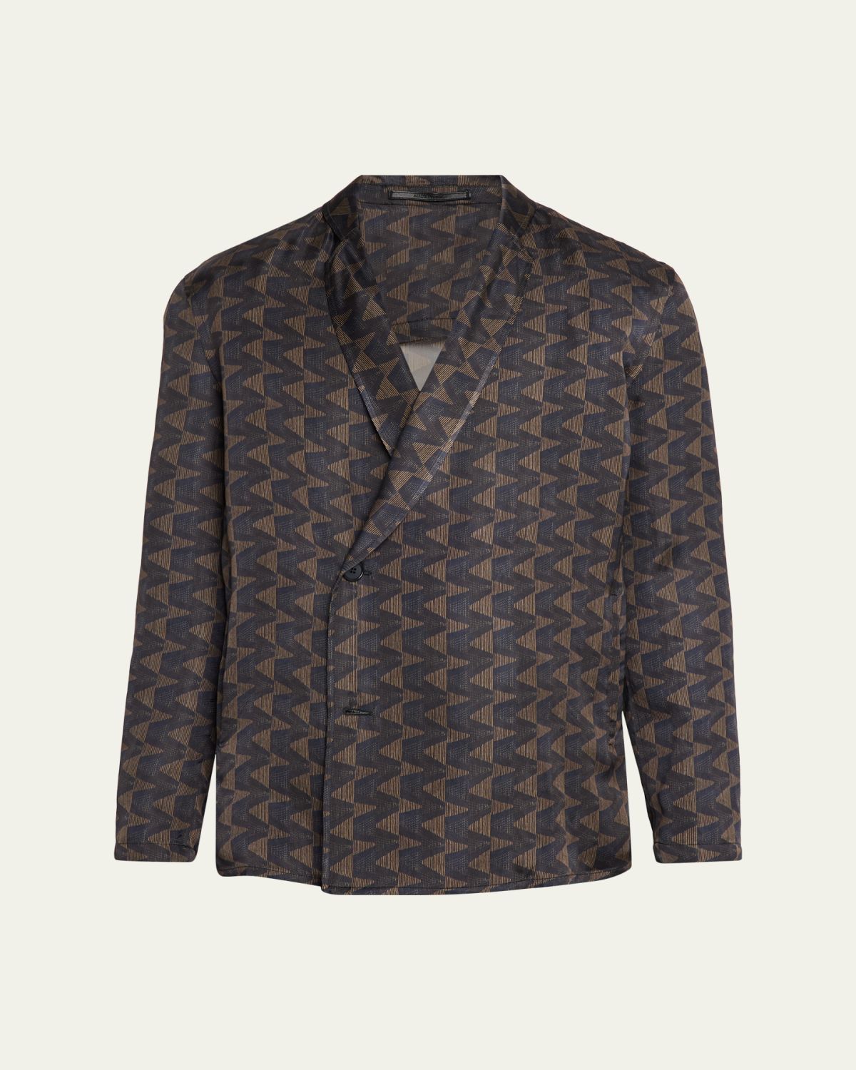 Giorgio Armani Geometric Single-Breasted Jacket
