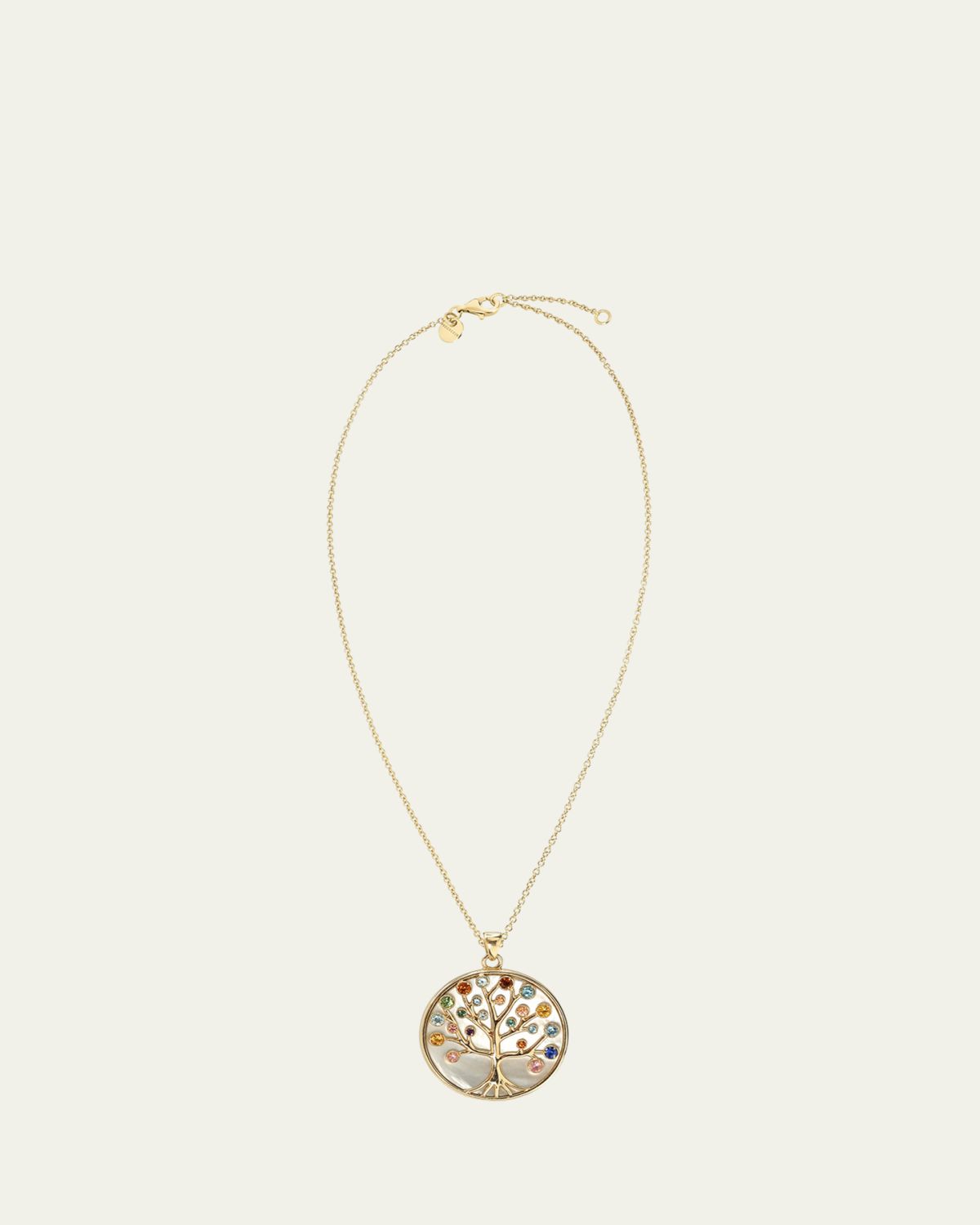 Procaccia Jewelry 18K Yellow Gold Tree of Life Medallion Necklace | Thumbnail 5