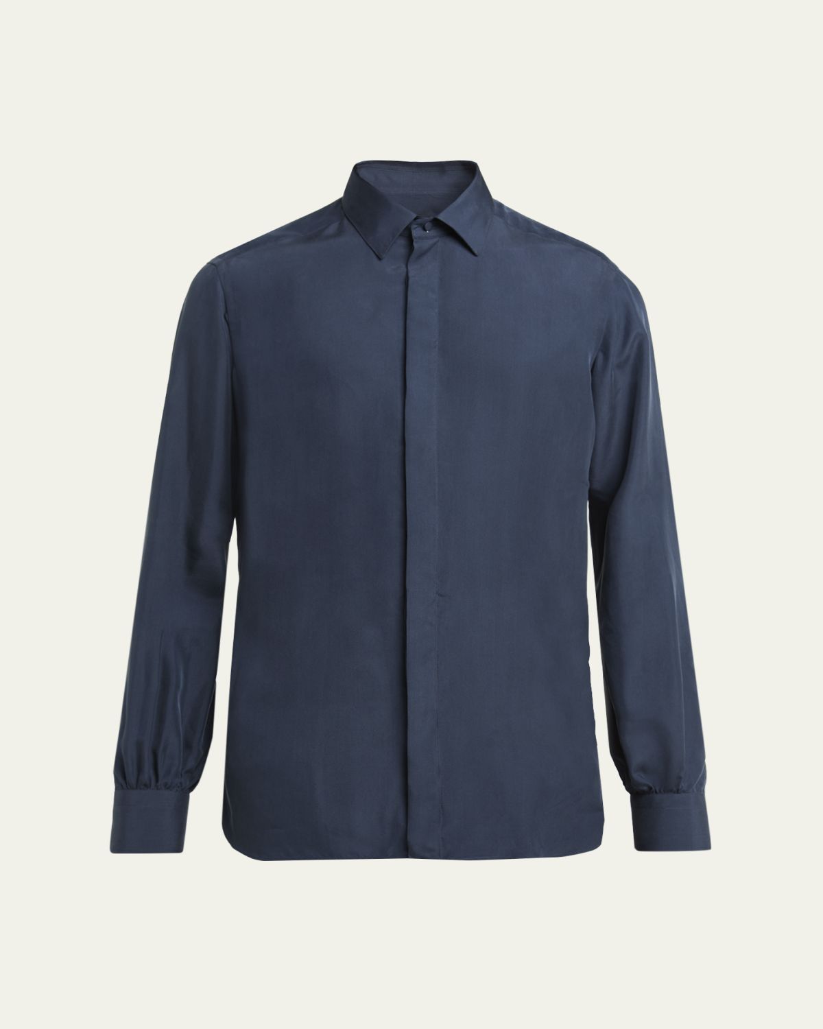 TOM FORD Men's Lyocell Enzyme-Wash Button-Down Shirt | Thumbnail 6