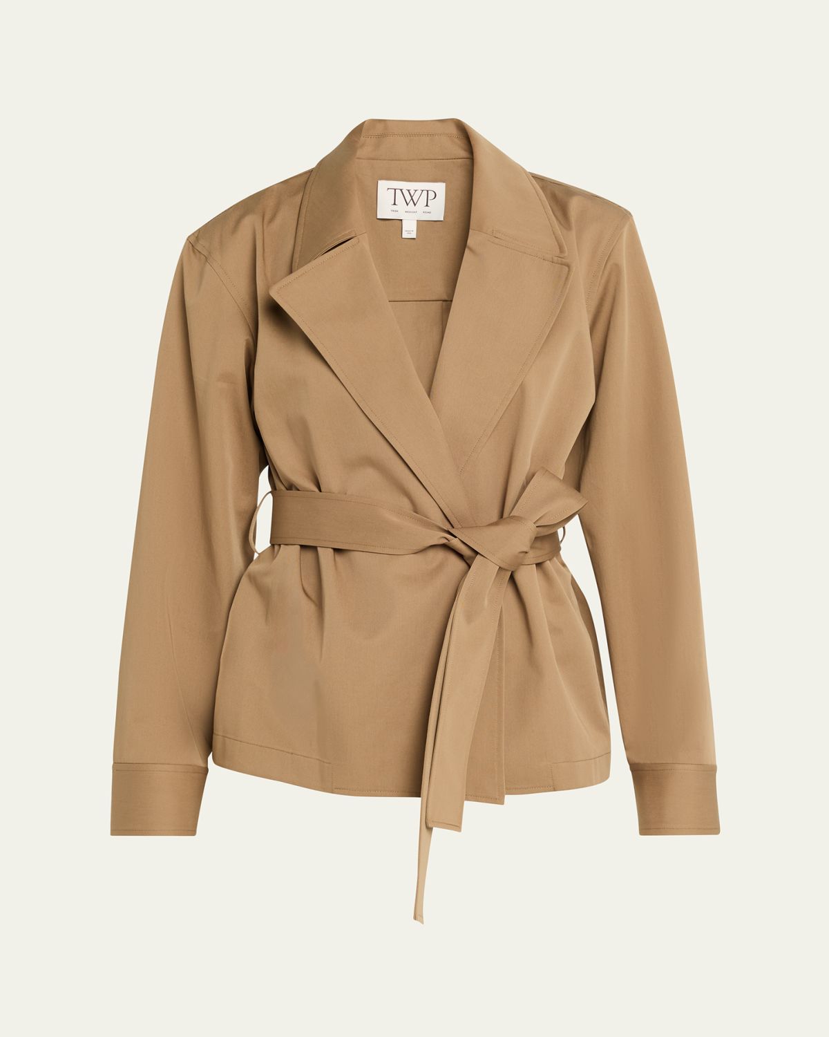 TWP Wrap Me Up Short Belted Coat