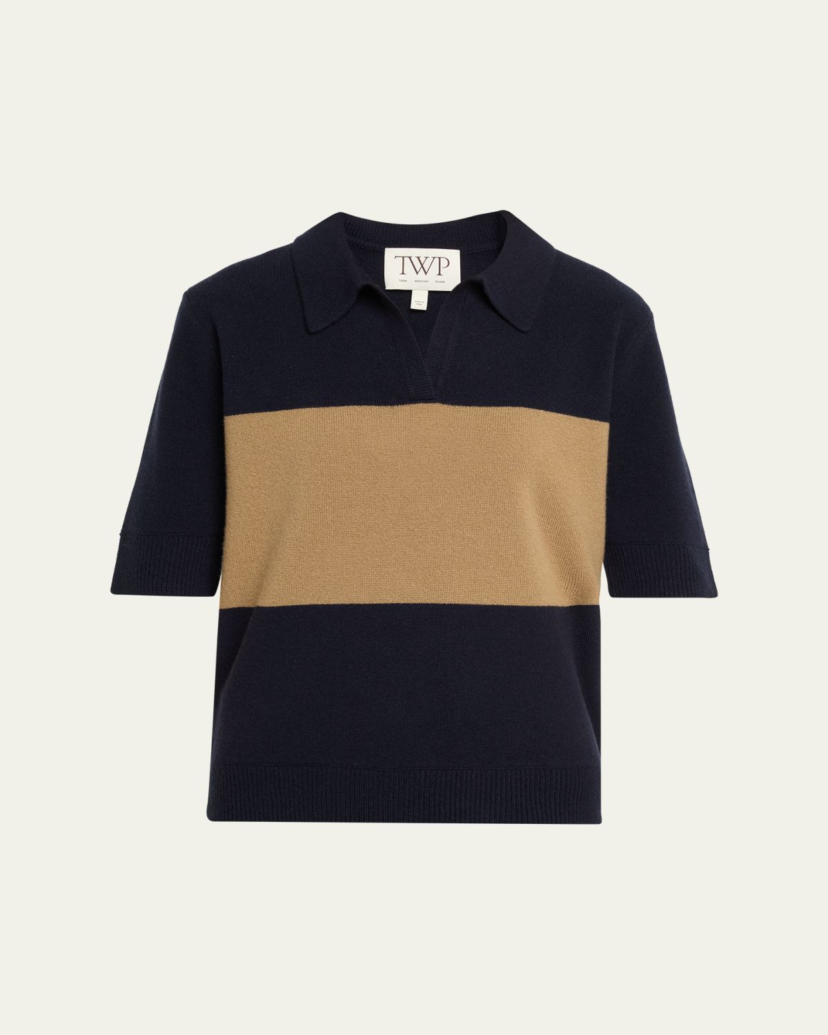 TWP Slightly Oversized Italian Cashmere Polo Sweater