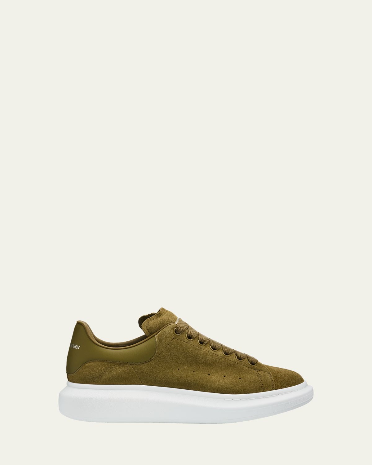 McQueen Men 's Oversized Suede & Leather Low-Top Sneakers