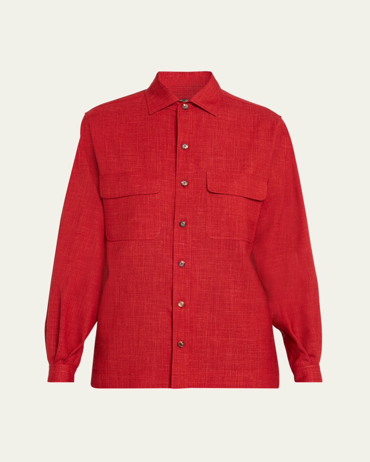 Loro Piana Ida Buttoned Long-Sleeve Shirt