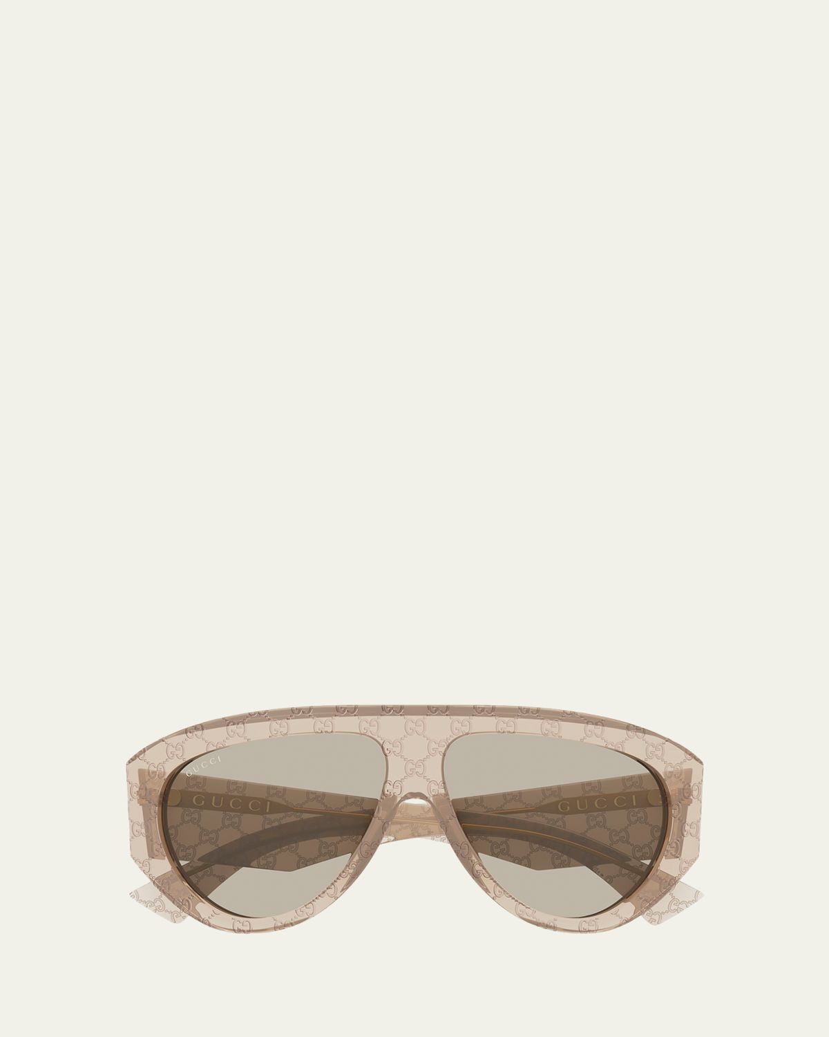 Gucci Men 's GG2128S-005 GG Acetate and Bio-Nylon Oval Sunglasses