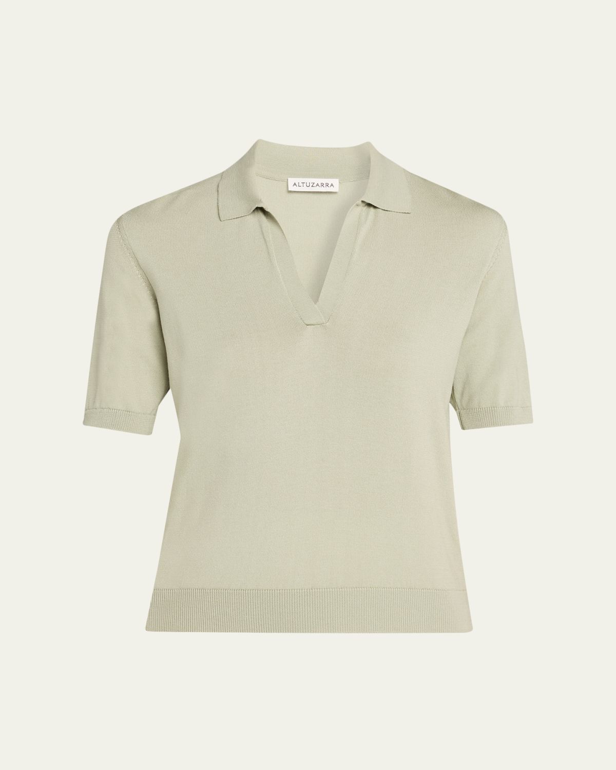 Altuzarra Cotton-ilk hort-leeve Polo weater | Thumbnail 6 Altuzarra Cotton-ilk hort-leeve Polo weater | Thumbnail 6