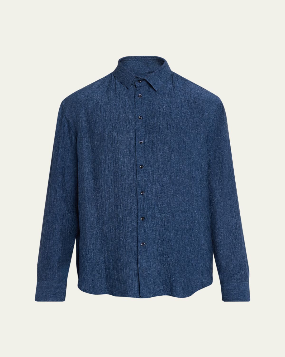 Giorgio Armani Men's Silk Button-Down Shirt