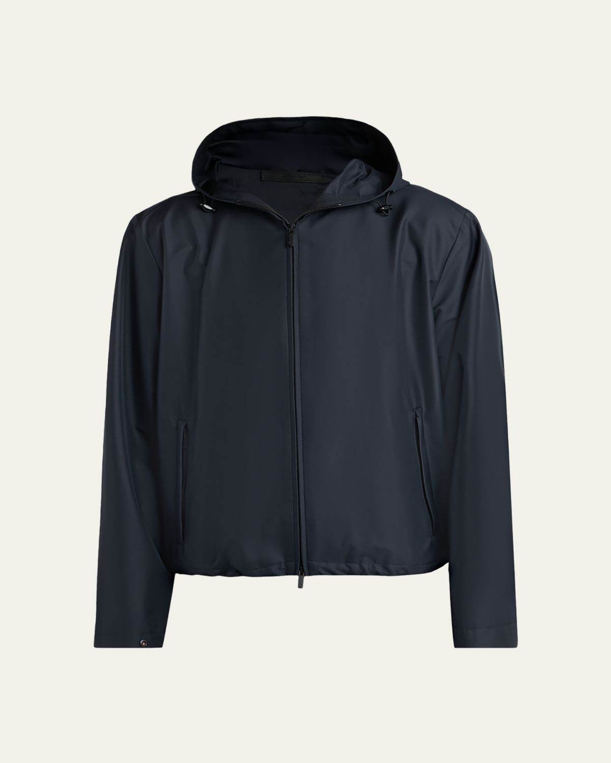 Giorgio Armani Men 's Silk and Nylon Full-Zip Hoodie
