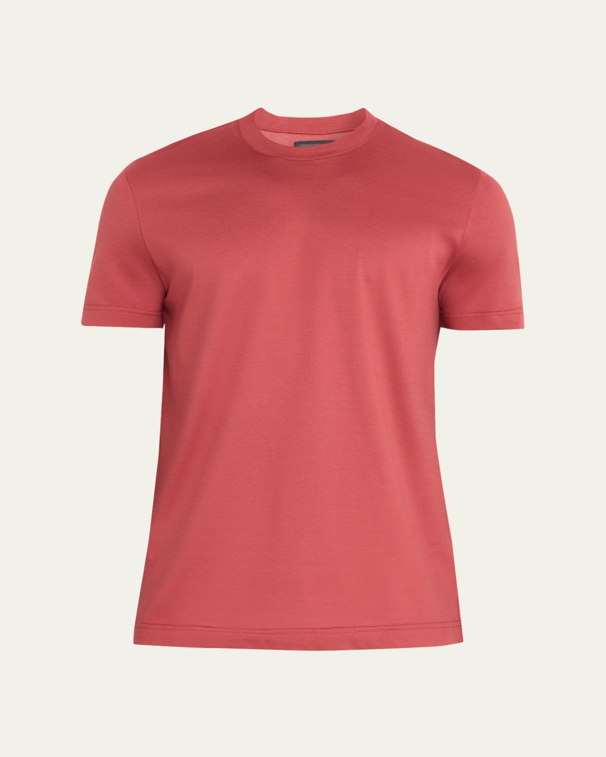 Kiton Men's Cotton Jersey Crewneck T-Shirt