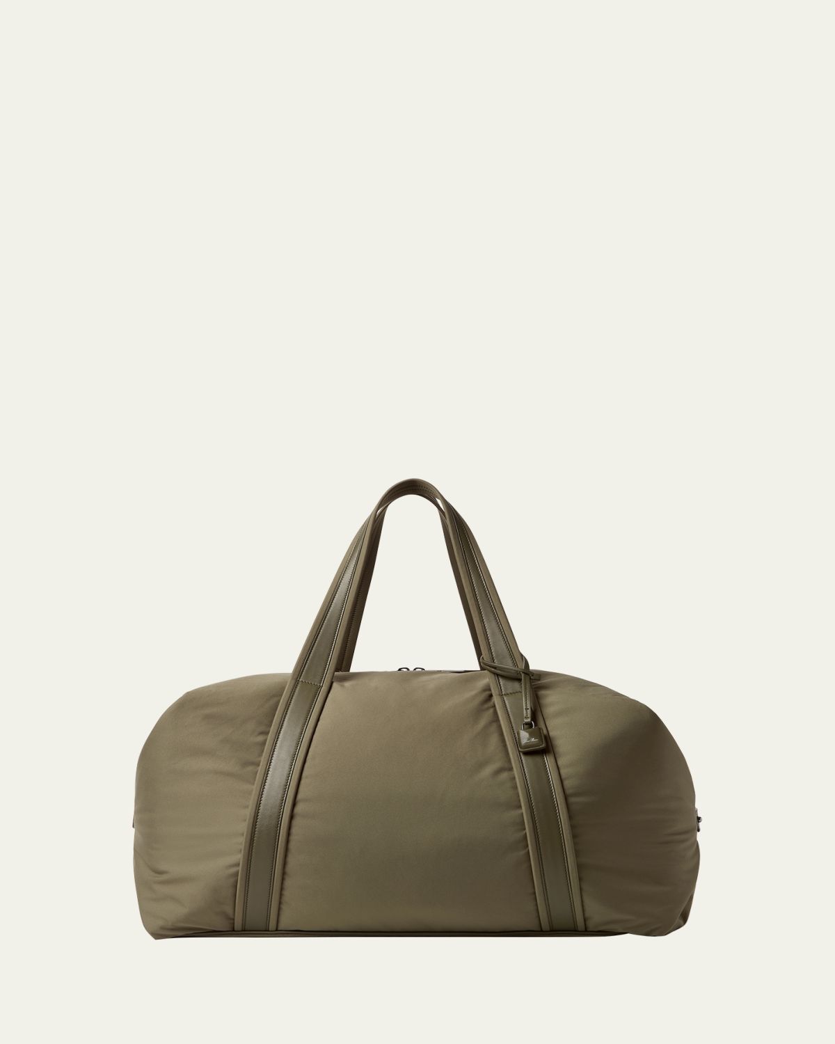 Loro Piana Men's Wind Nylon and Leather Duffel Bag