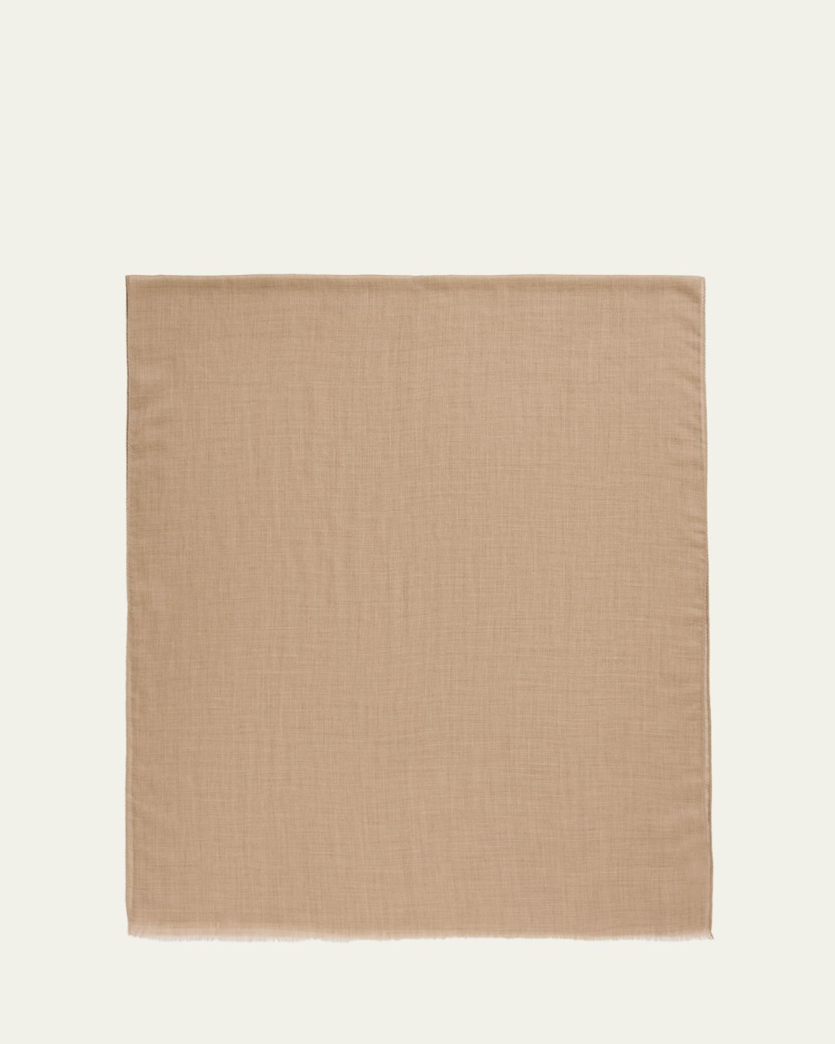PIACENZA 1733 Men's Cashmere Eyelash Fringe Solid Scarf