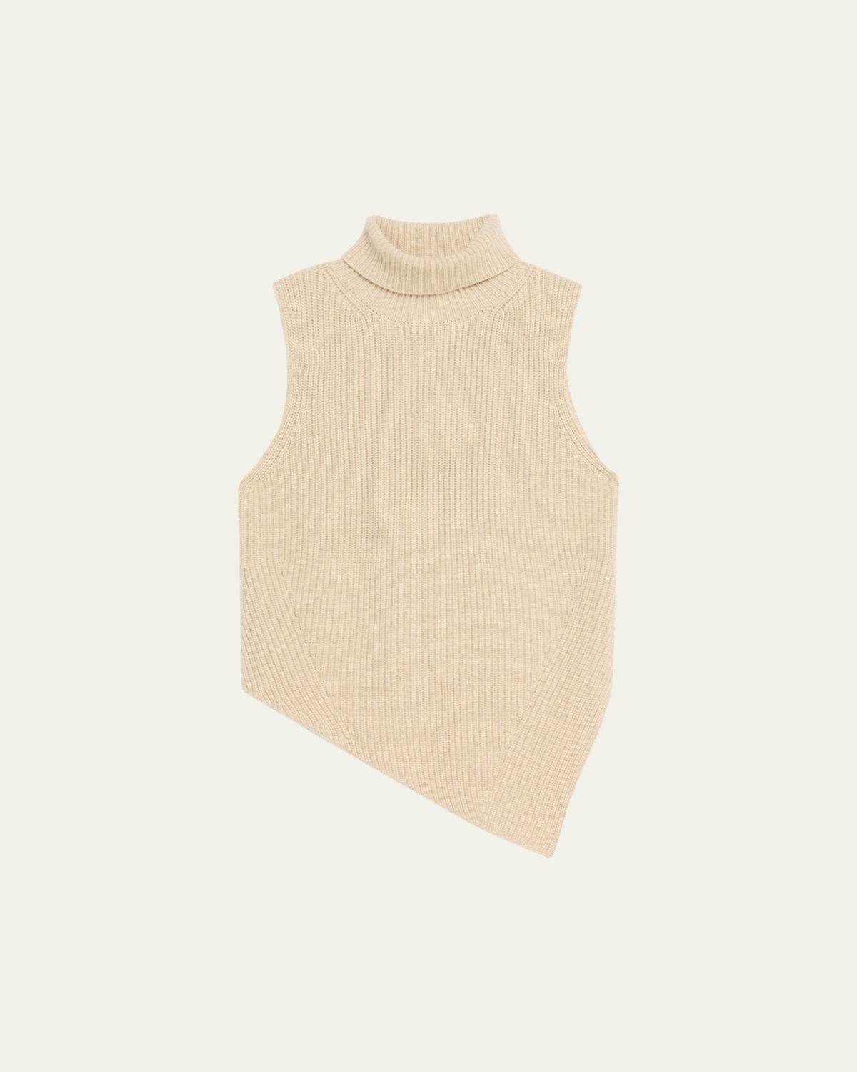 Nanushka Fennec Sleeveless Asymmetric Turtleneck Sweater | Thumbnail 6