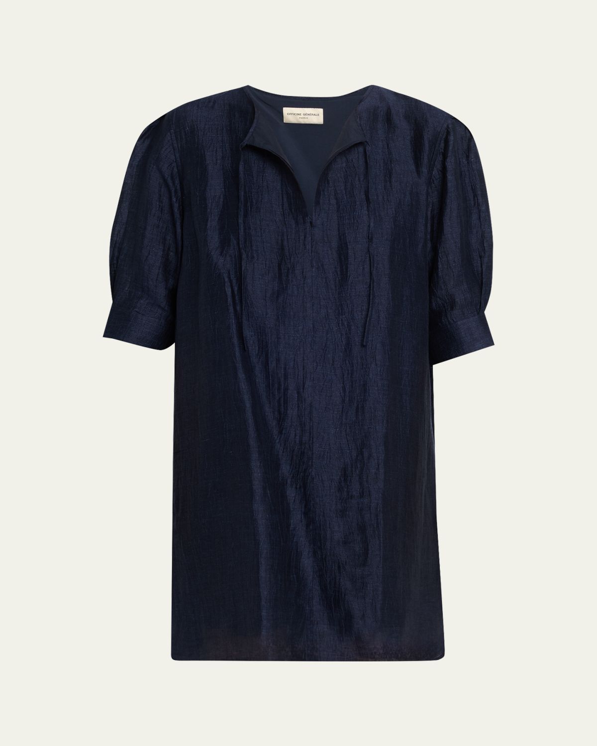Officine Generale Gigi Italian Linen Mini Dress | Thumbnail 6 Officine Generale Gigi Italian Linen Mini Dress | Thumbnail 6