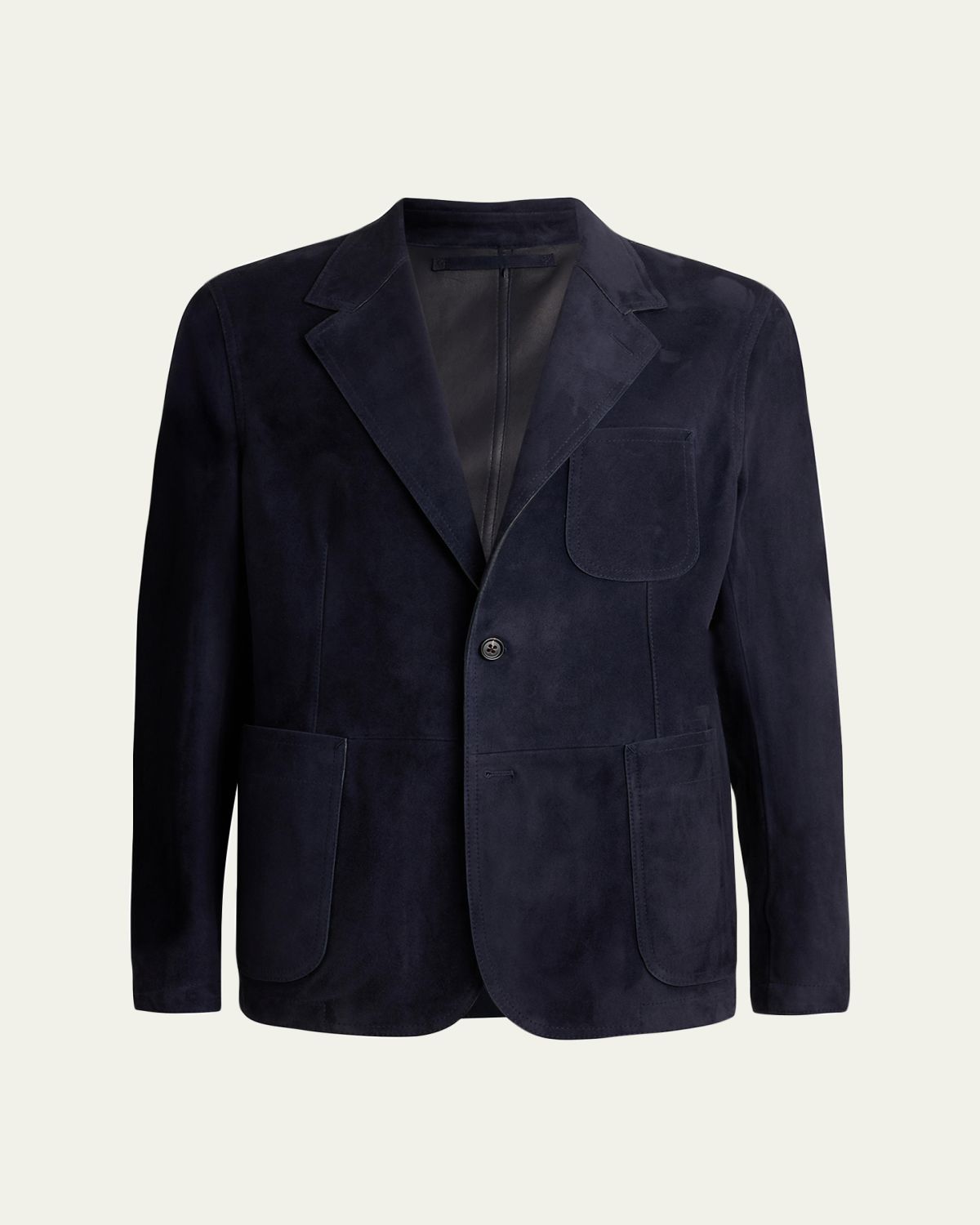 Ralph Lauren Purple Label Men's Hand-Tailored Suede Blazer