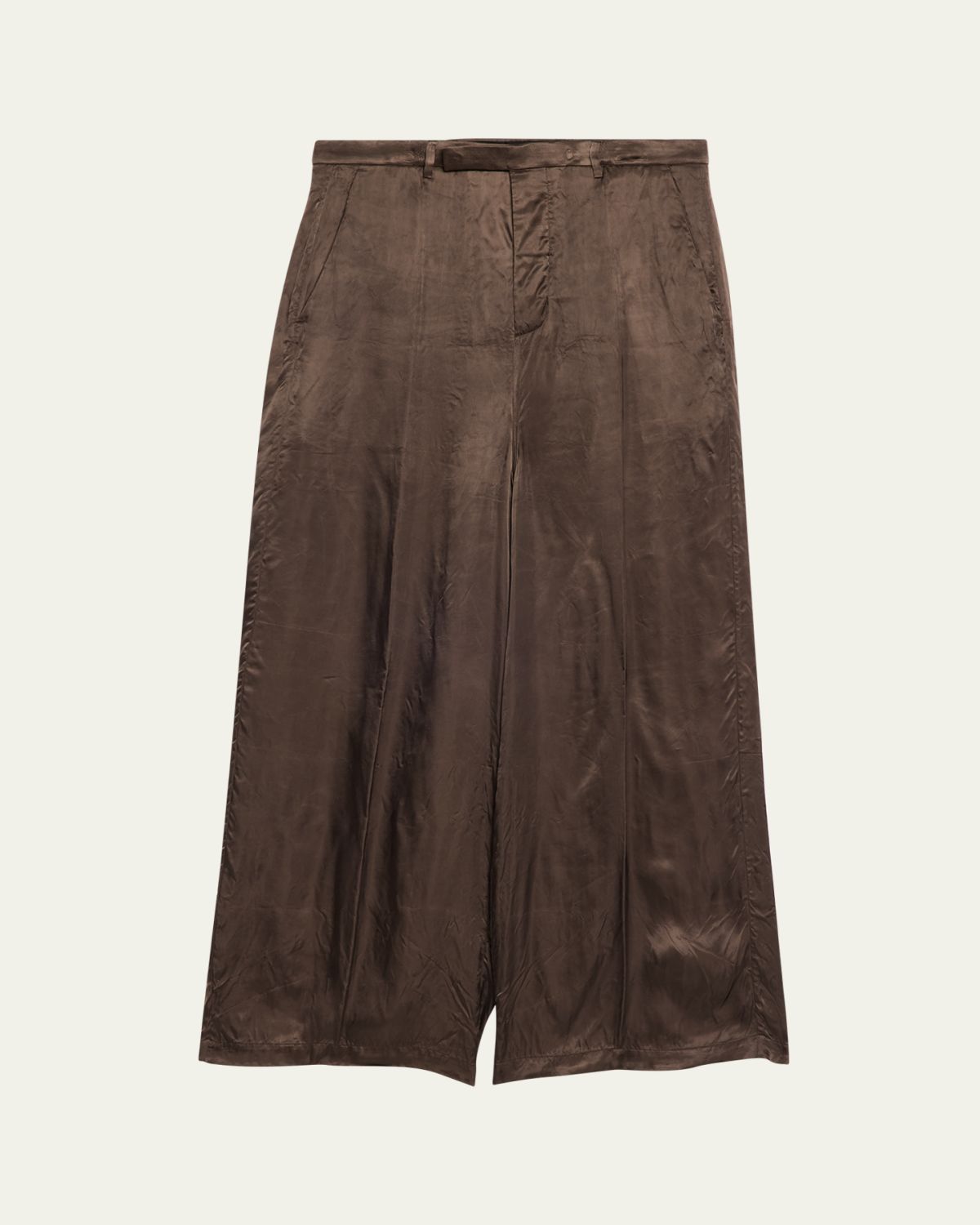 Rick Owens Satin Wide-Leg Pants