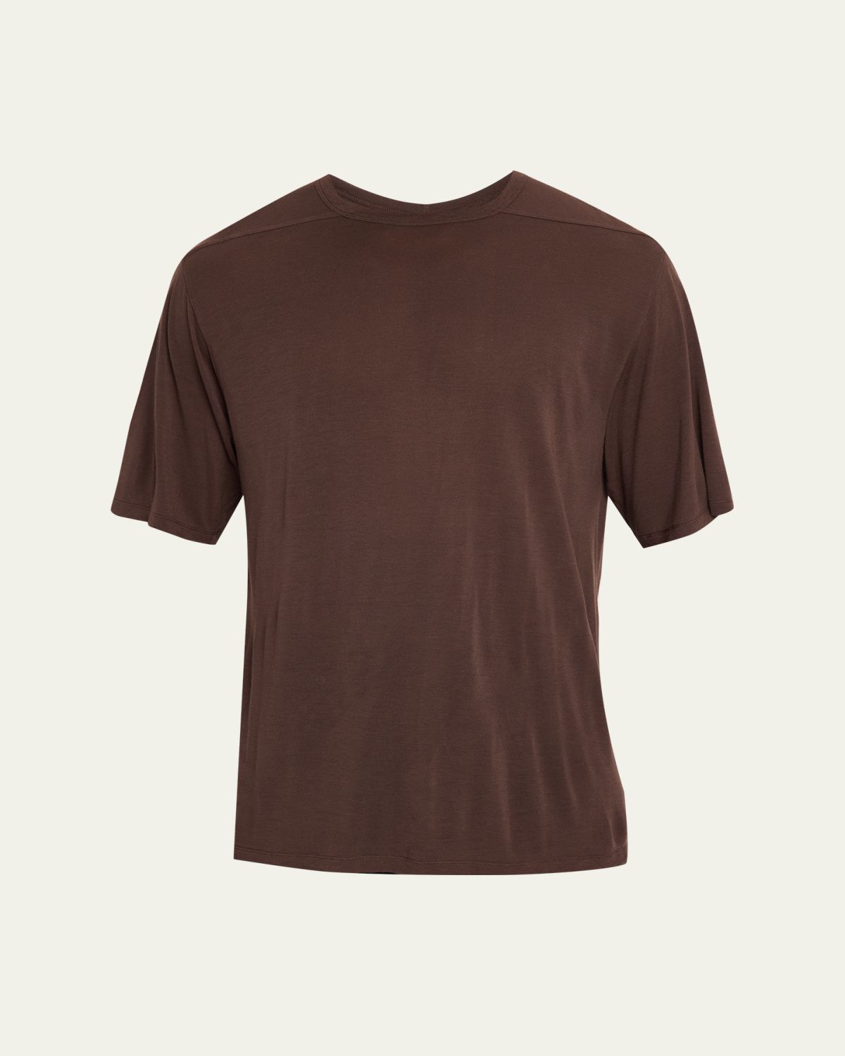 Rick Owens Men's Viscose & Silk Crewneck T-Shirt